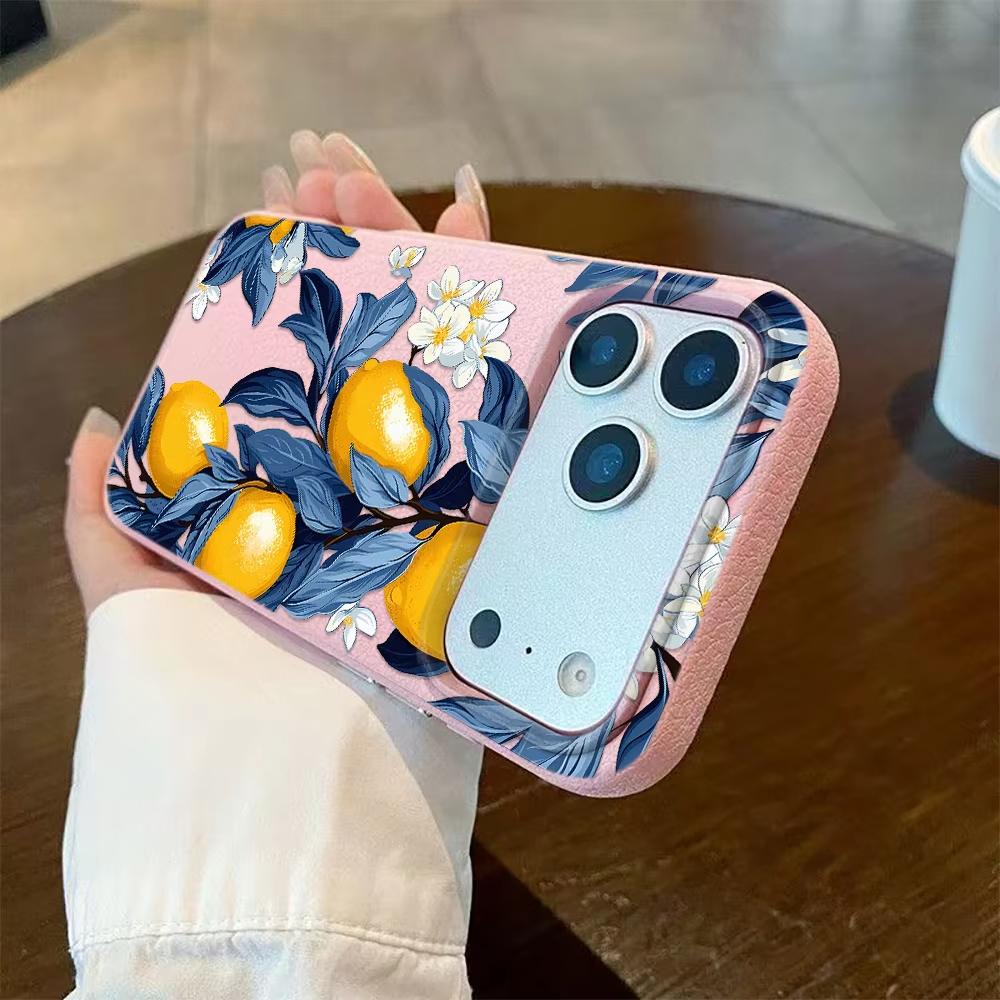 Oil Painting Orange Pattern Phone Case For iPhone 17 Pro Max 11 12 13 14 15 16 Pro 17 Air 15 14 Plus X XS XR Soft Cover