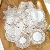 10 Pezzi Cerchio Mandala Pizzo Carta Tovagliette Sottopiatti Matrimonio Festa Decorazioni Forniture Scrapbooking Fai da Te Artigianato