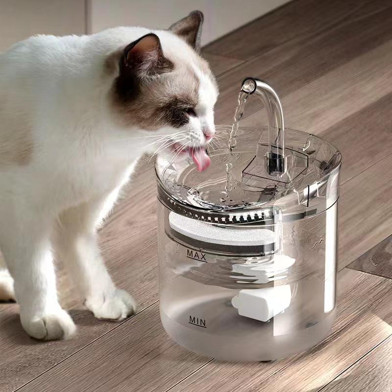 Automatischer Zirkulierender Haustier-Wasserspender für Katzen & Hunde - Intelligent, Konstante Temperatur, Kabellose Kitty-Hydrationsstation.