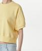 MUSINSA STANDARD WOMAN Women'S Double Knit Short Sleeve Sweatshirt [Butter]