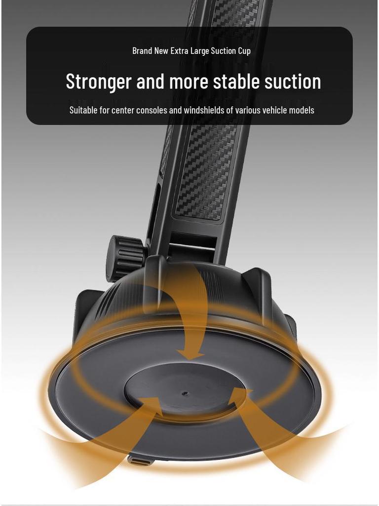 Foldable Telescopic Car Phone Holder for Dashboard & Live Broadcasts