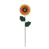 Metal Flower Stake Wrought Iron Floral Ornament Garden Art Decor Crafts for Home Indoor Outdoor Lawn Yard Decoration Gift