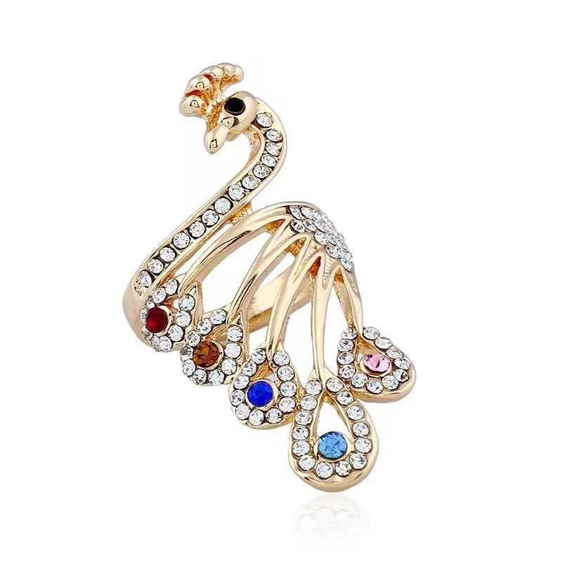 Simple Retro Three-dimensional Peacock Ring Female Ring