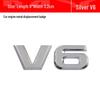 3D Metal V6 V8 Car Emblem for Modification - Large Displacement Rear Label Sticker