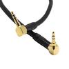 Portable 90 Degree Right Angle 3.5mm Male To Male AUX Adapter for Car Headphone