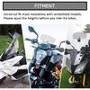 Universal Motorcycle Windshield Extension Adjustable Spoiler Windscreen Extender for Motorcycle(Light Gray)