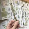 Green Leaf Planner Adhesive Aesthetic Botanical Stickers for Calendar Decorative DIY Arts and Journaling Accessories for Planners and Nature Lovers