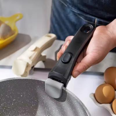 Poignée Amovible pour Batterie de Cuisine Poignée Universelle pour Casserole Convient à Tous les Ustensiles de Cuisine Gadget de Cuisine Ménager Outil Portable pour le Camping en Plein Air
