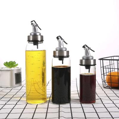 180/300/500ML Smooth Surface Oil Storage Bottle Refillable Convenient Multi-use Soy Sauce Vinegar Olive Condiment