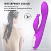 G Spot Couple Vibrator with Heating Function Clitoris G-spot Stimulation Waterproof Dildo with Vibrations Dual Motor Stimulator for Women Couple Fun