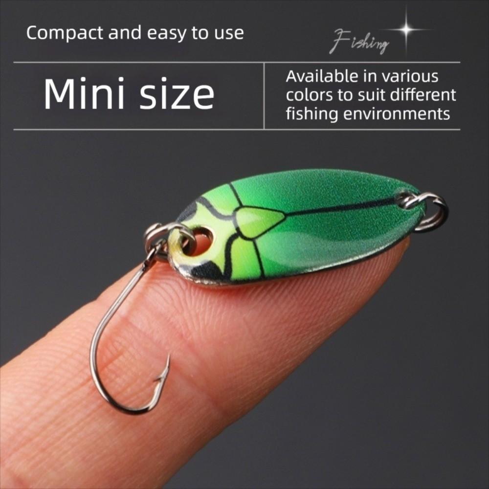 5 Pcs/Set 1.5G 2.5G 3.5G 5G Weight Spoon Fishing Lure Small Stream Lure Trout Fishing