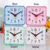 Night Light Silent Twin Bell Square Alarm Clock Quartz Home Room Decoration