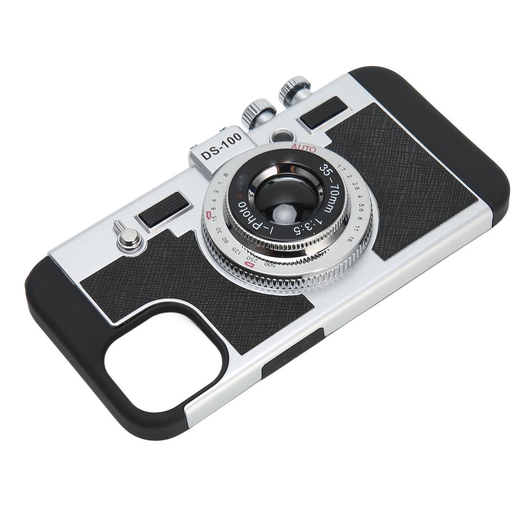 Phone Case Vintage Cover Cute 3D Cool Unique Camera Design Case With Removable Neck Strap Lanyard for Iphone 13