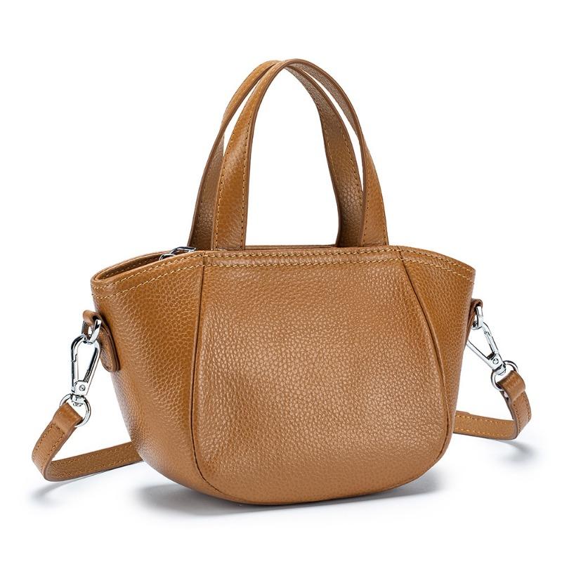 

Литературная сумка через плечо женская кожаная модная женская сумка Универсальная сумка через плечо Большая вместимость Senior Sense Hand Shell Bag земля желтый