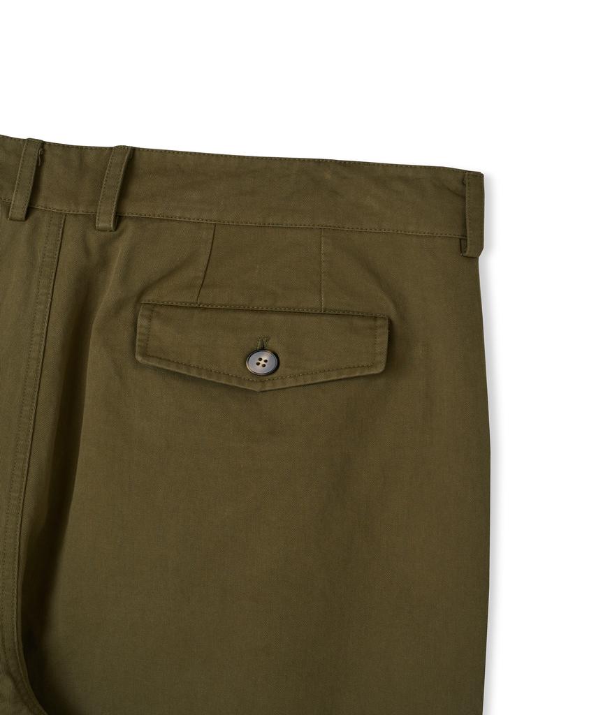HEAVYI Heavy Cotton One-Pleat Pants_Olive