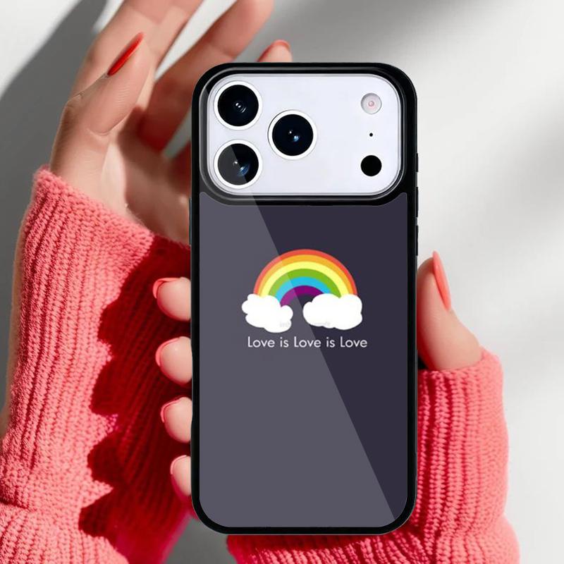 Gay Lesbian LGBT Rainbow Flag Pride ART Phone Case for iPhone 17 16 15 14 13 Pro Max Back Cover for 12 11 Pro Coque