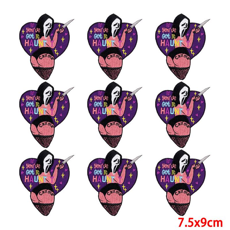 10 Pcs/lot Wholesale Embroidery Patch Iron On Patches For Clothing Patches On Clothes Jackets Decor Applique Sew Supplies