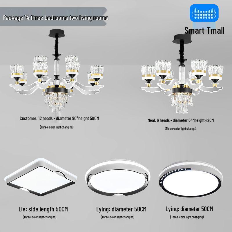 Luxury Modern Crystal Chandelier for Living Room - Elegant Luminous Fixture