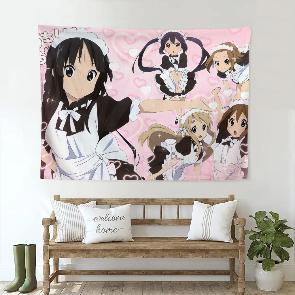 VIKAMA Classic Japanese Anime Maid Style Decorative Tapestry Anime Theme Sweet Sister Room Decoration Home Decoration