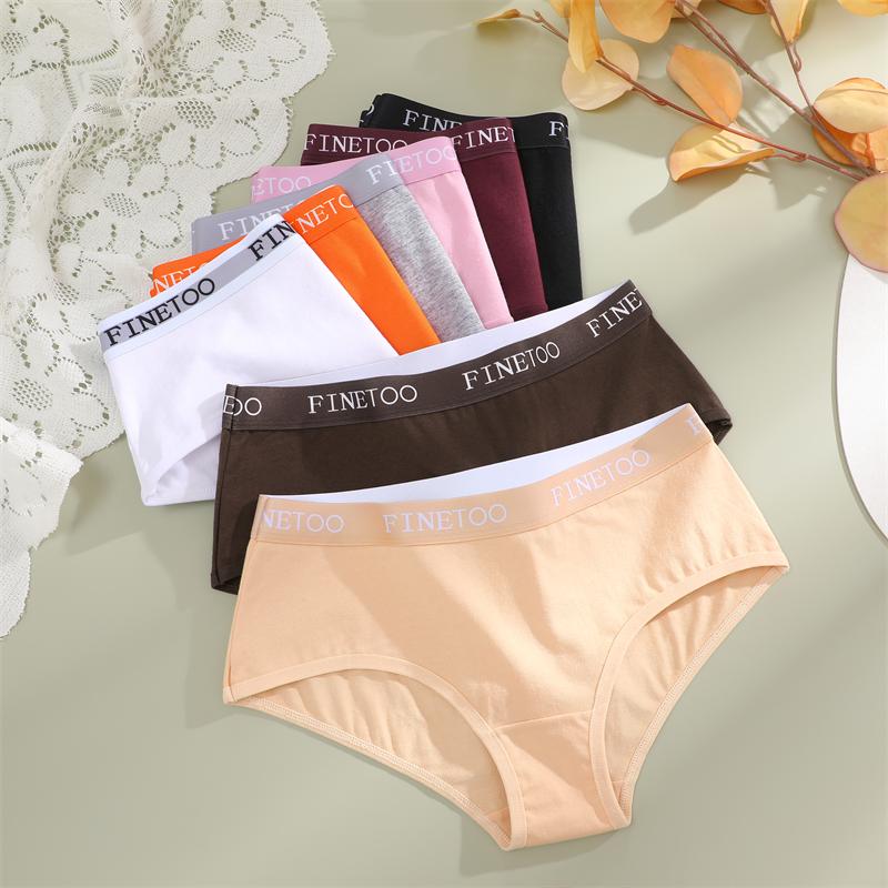 3Pcs Cotton Seamless Underwear Sexy Letter Belt Panties Low Waist Stretchy Briefs Female Breathable Sports Soft Lingerie