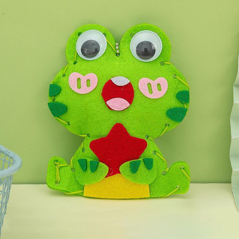 Cartoon Animal Diy Sewing Craft Kit Toy Animal Non-Woven Doll Non-Woven Handmade Set Gift