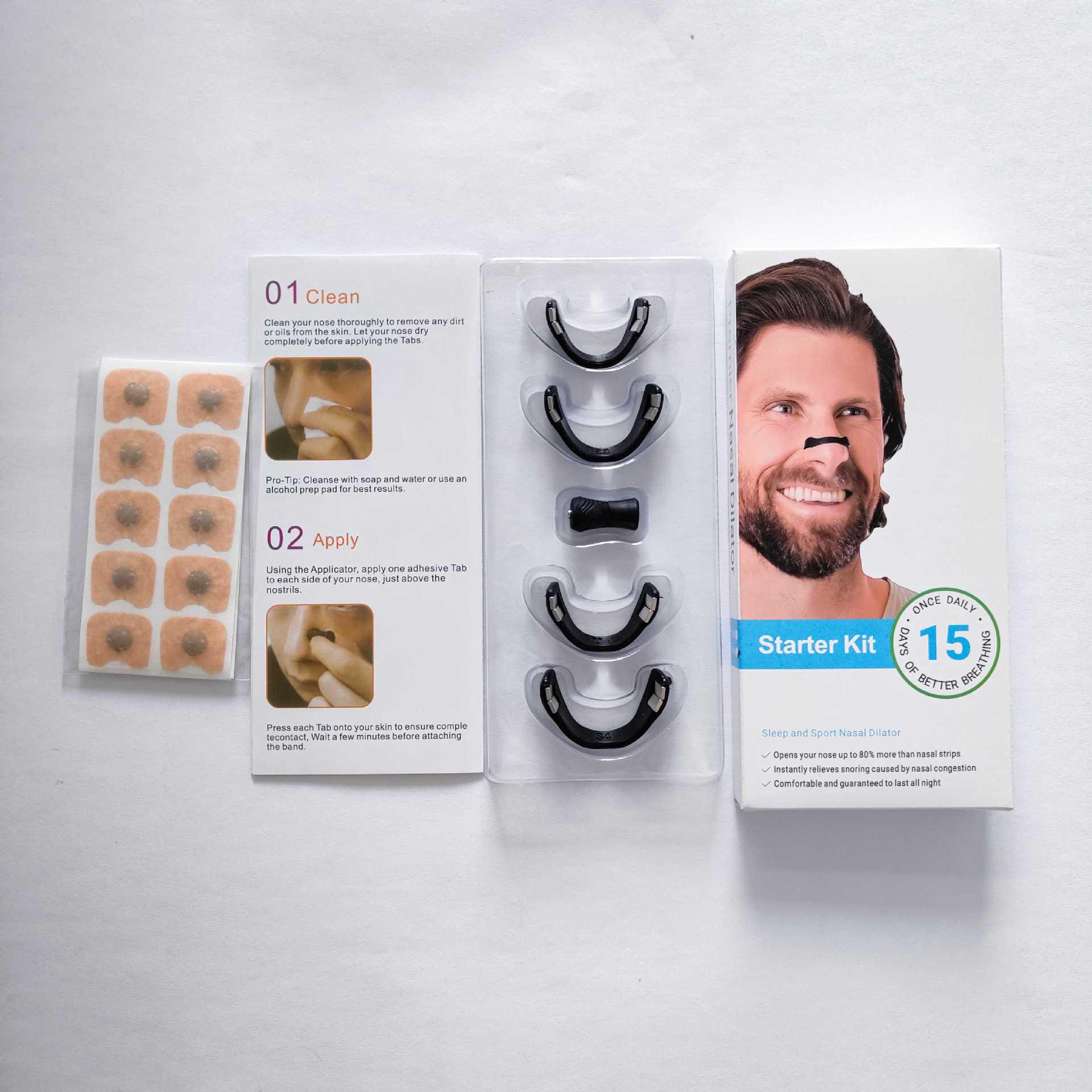 

Магнітні назальні смужки для дихання при закладеності носа та під час фізичних вправ