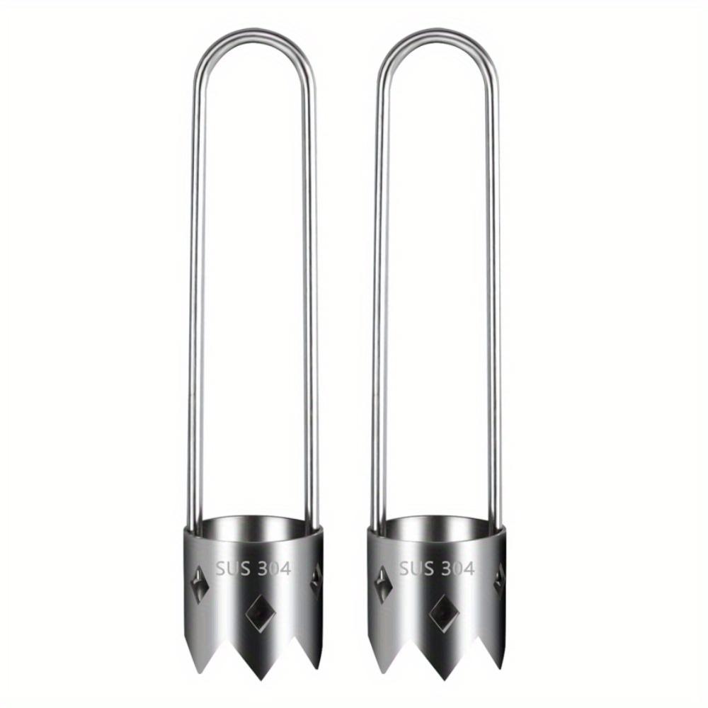 2Pcs Red Bell Pepper Seed Corer, Stainless Steel Fruit Core Remover, Fruit and Vegetable Corer Tool, Apple Corer Remover Tool