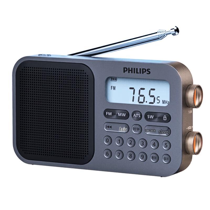 Philips TAR6108 Portable Full-Band Shortwave Radio CN plug (adapter included)