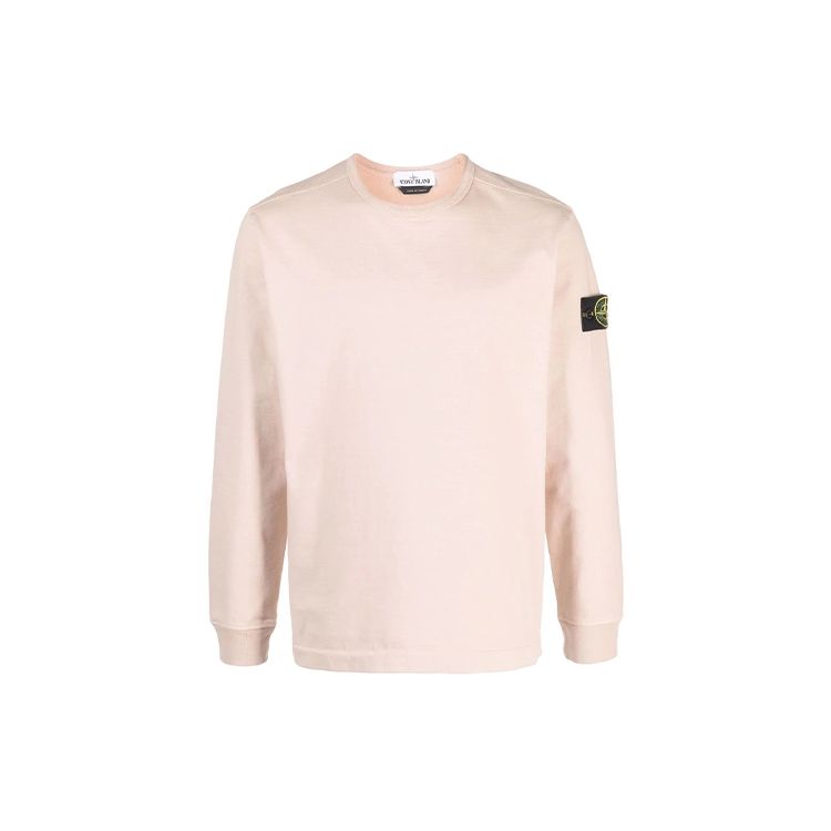 

Stone Island Compass Badge Crew Neck Long Sleeve T-Shirt Men Tops Light-Pink 751564450-V0082 L
