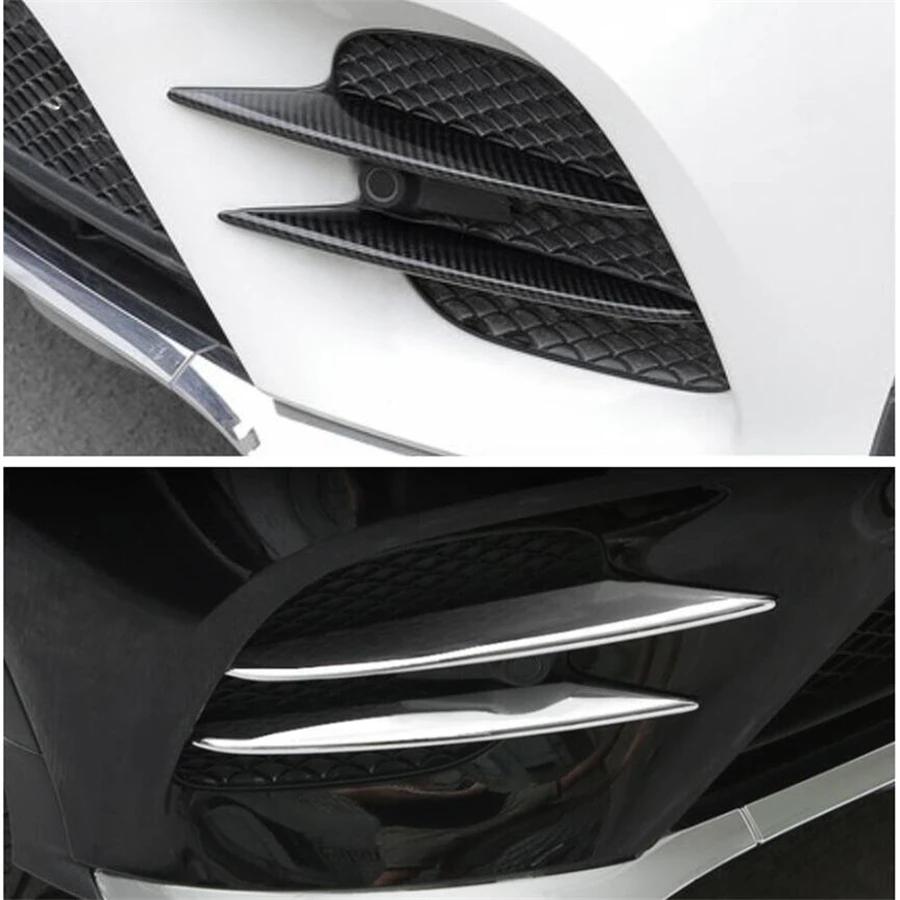 Front Bumper Fog Lights Eyelid Eyebrow Outer Garnish Molding Cover Trim Fit For Mercedes Benz GLC X253 2015 - 2019 Accessories