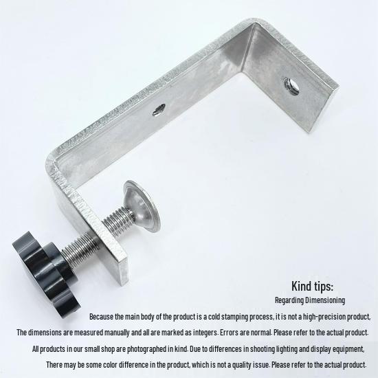 304 Stainless Steel G-Shaped Tiger Clamp, UC Type, Protective Square Widened Fixing Clip