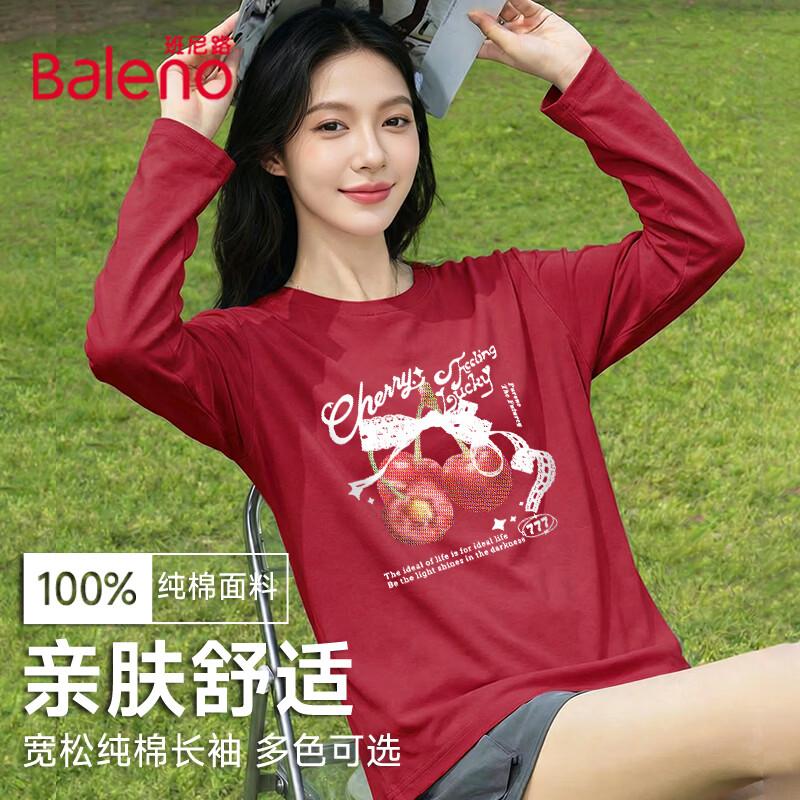 Baleno Women s Heavyweight Cotton Long Sleeve T-Shirt L
