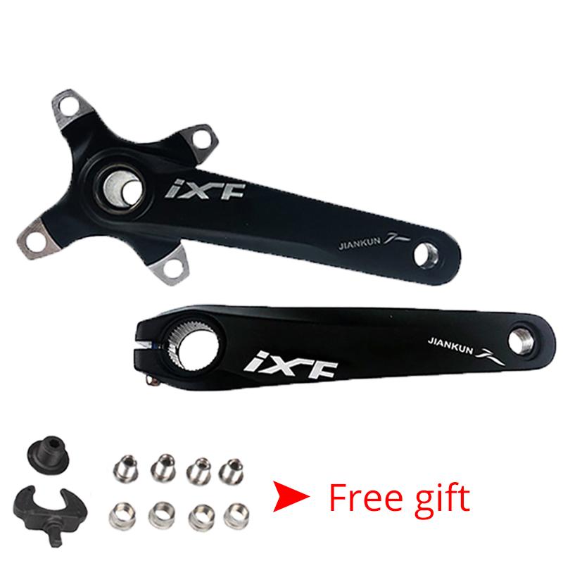 JIANKUN 104BCD Crank Aluminum Alloy 170mm MTB Crank Fit 104/64BCD Bicycle Crankset Bicycle Integrated Cranks With Bottom Bracket