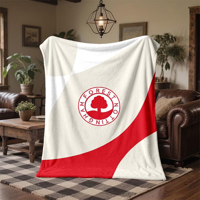 Nottingham Forest Fußball Druck Flanell Decke Weich Warm Sofa Bett Überwurf Decke Für Zuhause Büro Schlafzimmer