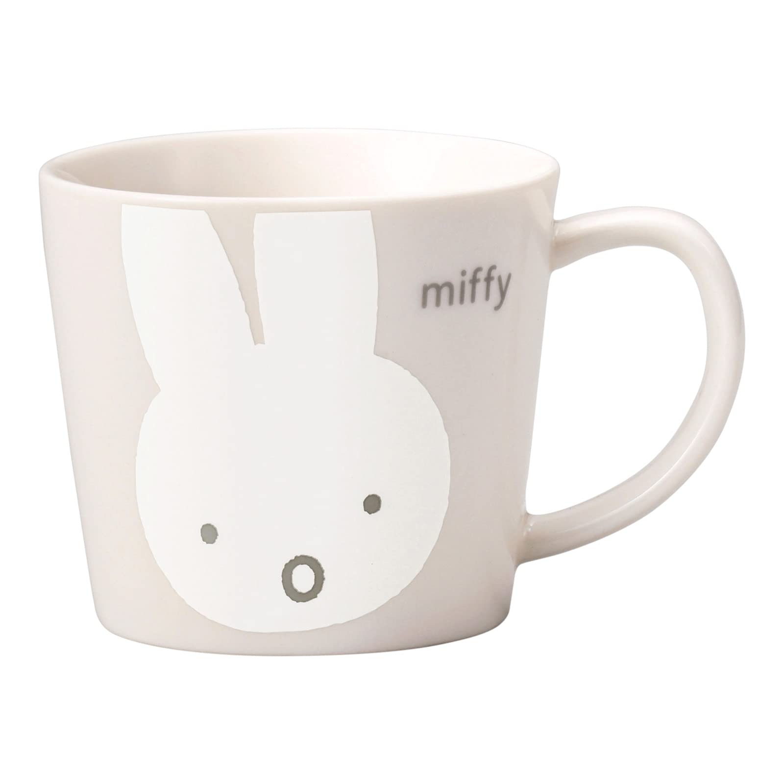 

Kanesho Pottery Dick Bruna Miffy White Face Made in 288103 Miffy Mug, Medium, Approx. 280ml, Surprise, Japan, белый