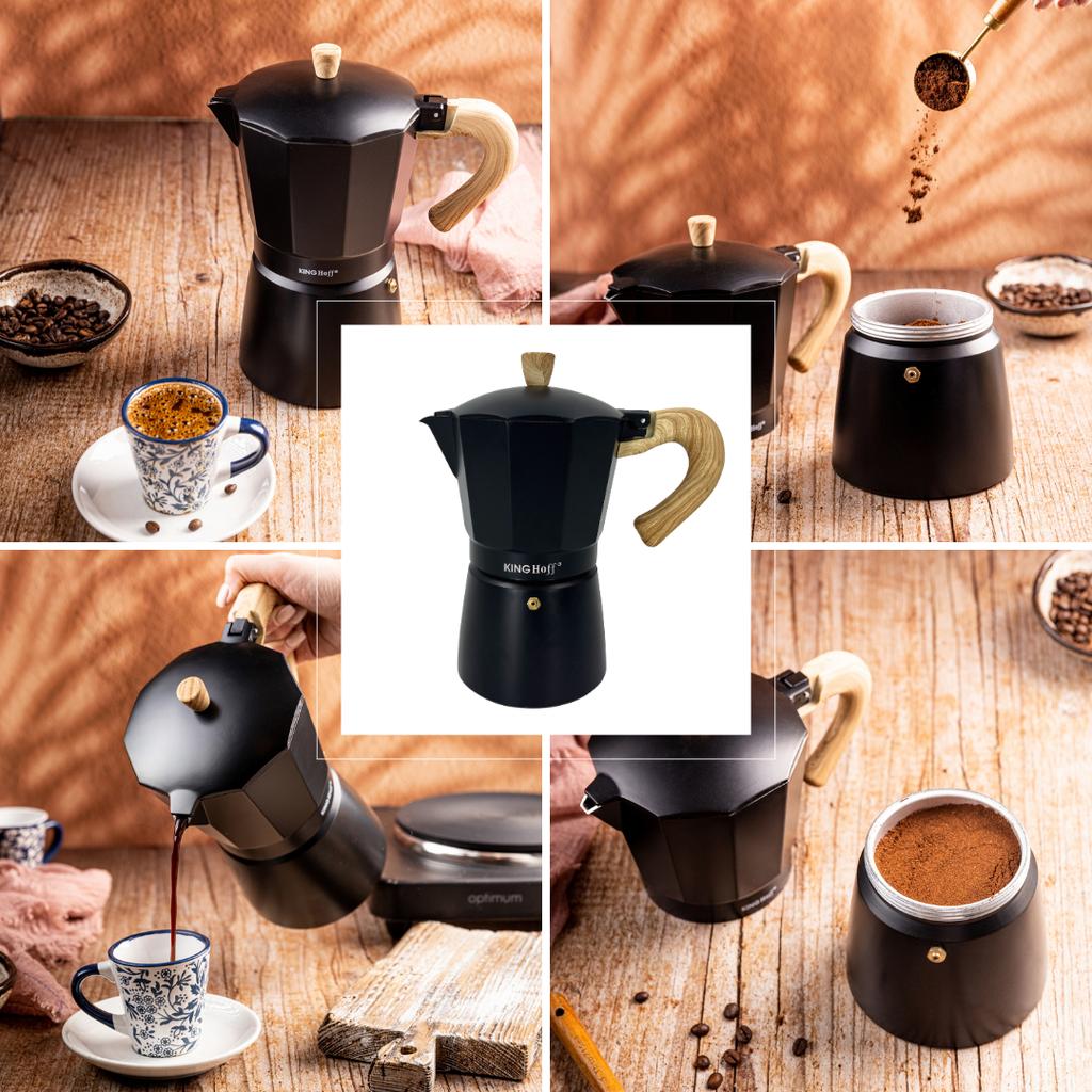 Kawiarka espresso Kafeterka ciśnieniowa KINGHOFF 300ml 6 filiżanek KH-1886