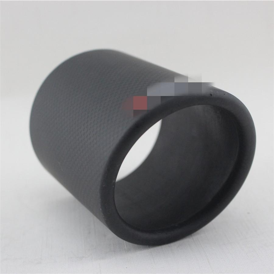Cubierta de Escape de Fibra de Carbono Real de 89 mm Punta de Silenciador de Escape Mate