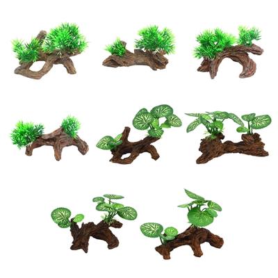 Simulation Tree Root Sculpture Fishtanks Decors Resin Water Plant Aquariums Ornament Enhances Underwater Fish Habitats