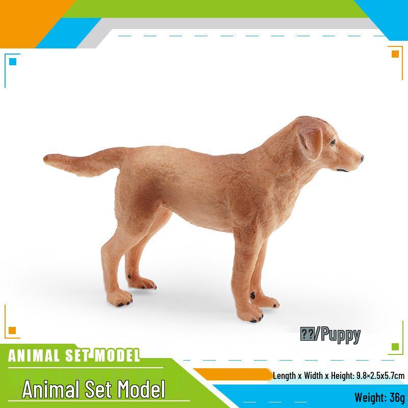 Cross-Border Dog Model Toys: Dalmatian, Sheepdog, American Bully, Great Dane, Saint Bernard, Puppy, Mixed Breed