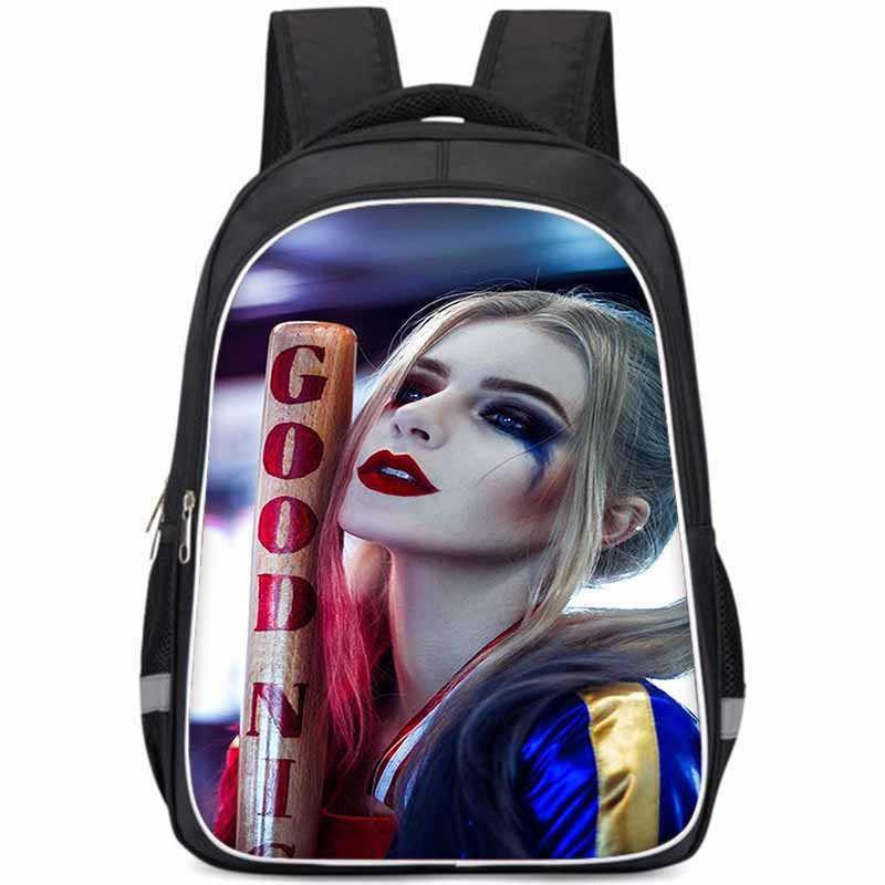 Harley Quinn Large Capacity Lightweight Oxford Fabric School Backpack For Kids