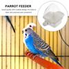 Parrot Feeder Box Plastic Hanging Bird Feeder Outdoor Pet Feeding Container For Budgie Cockatiel Parakeet Cage Supply Reusable