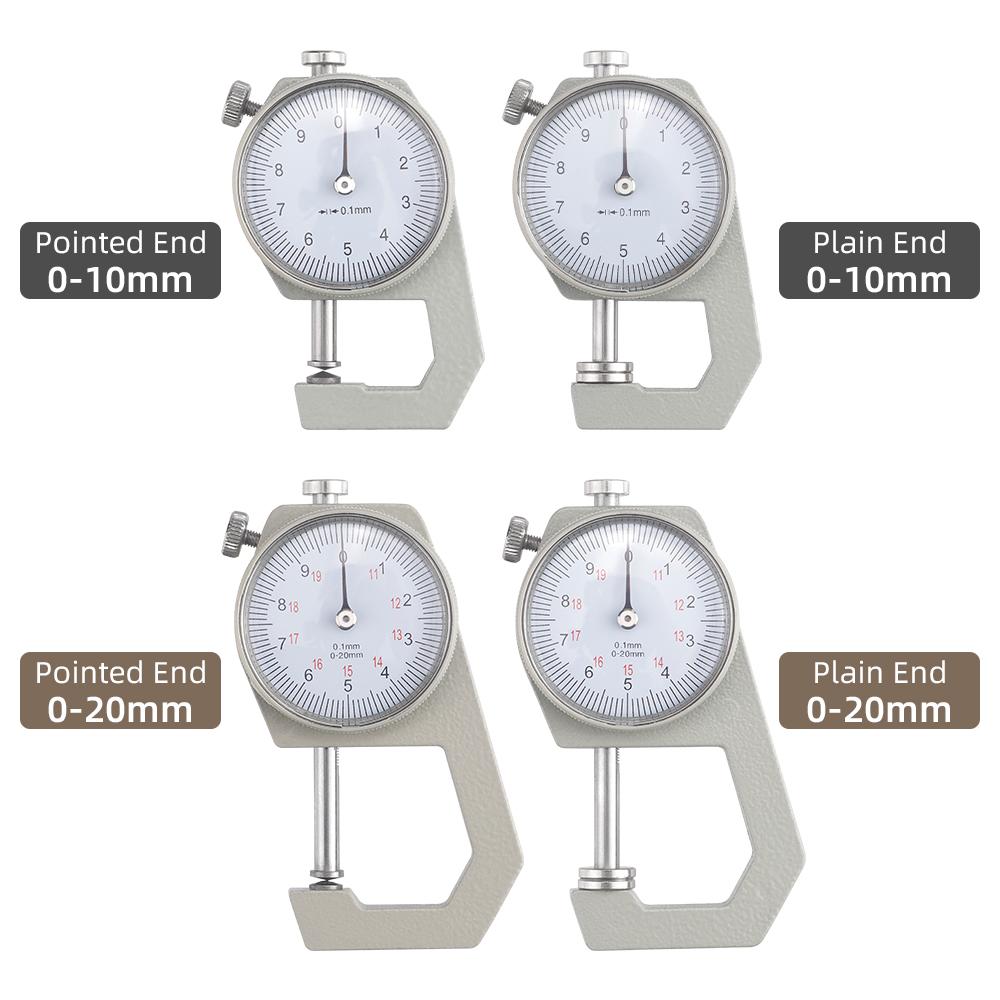 1pc Leather Thickness Gauge, Handheld High-Precision Measuring Tool for DIY Crafting, Dual Flat & Pointed Tips, Digital Display