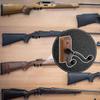 Guitar Hanger for Wall Vertical Gun Rack Wall Mount Hardwood Gun Holder Compound Bow Hanger Holder Displays Rack Shotgun Hooks Rifle Storage,2 Pcs