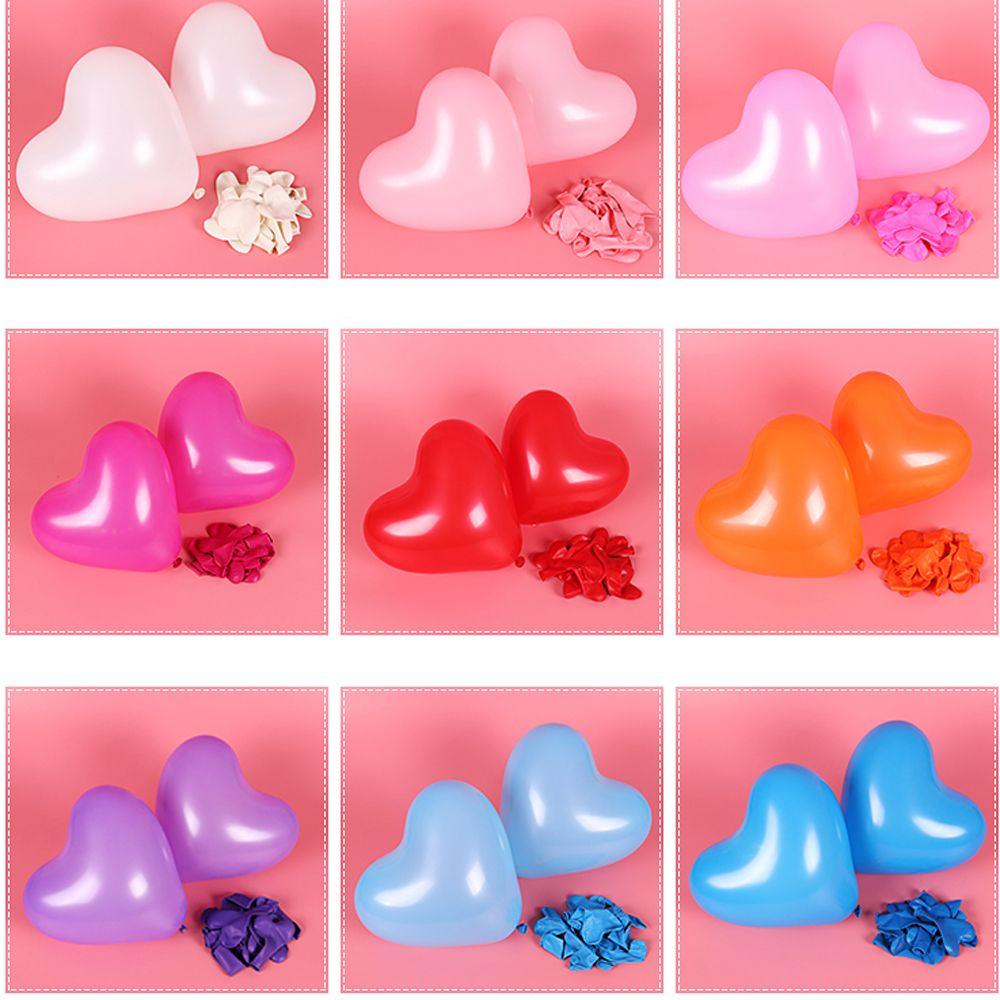 10/20pcs Romantic Thickening  Pearl Inflatable Toys Heart Shaped Latex Balloons Wedding Decor