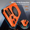 For iPhone 15 Pro Max Case Compatible with MagSafe Rotary Kickstand Anti-Drop TPU+PC Phone Cover