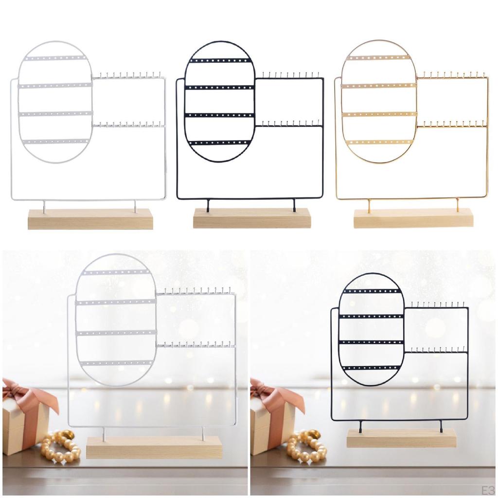 Earring Display Stand Jewelry Storage Rack Tabletop Organizer for Necklaces And Bangles