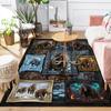 Prehistoric Mammoth Collage Pattern Rug Floor Mat for Living Room or Bedroom Soft and Comfortable Carpet a Gift for Birthday and Holiday.