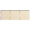 Plant Pot Ivory 240 X 80 X 75 Cm Steel