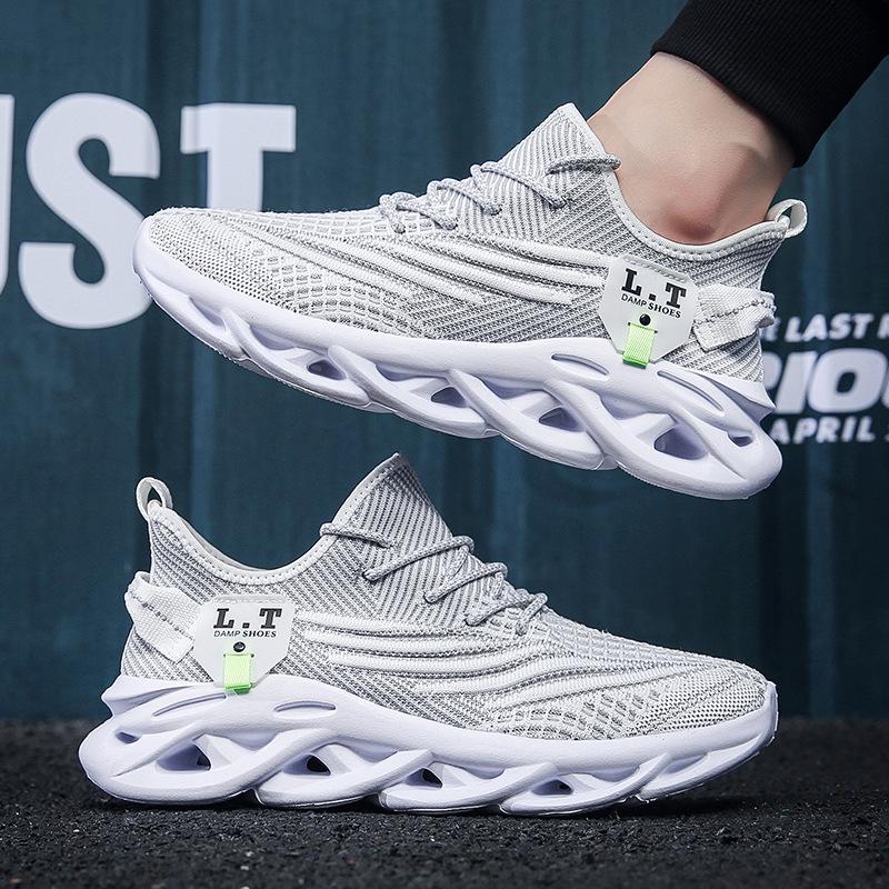 Men's Lightweight Korean-Style Mesh Running Shoes, Casual Trendy Design
