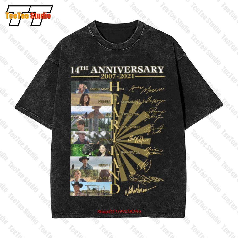 Th Anniversary Heartland Signatures Vintage Oversized TShirt UUH S